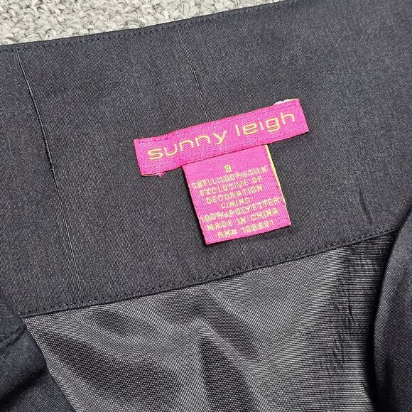 Fairycore Forestcore Artsy Forest Fairy Skirt Black Floral Ribbon Embellished 8 - Picture 2 of 12